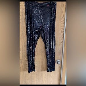 Straight leg/legging sequin pants size 2x but fits more like an xl in my opinion